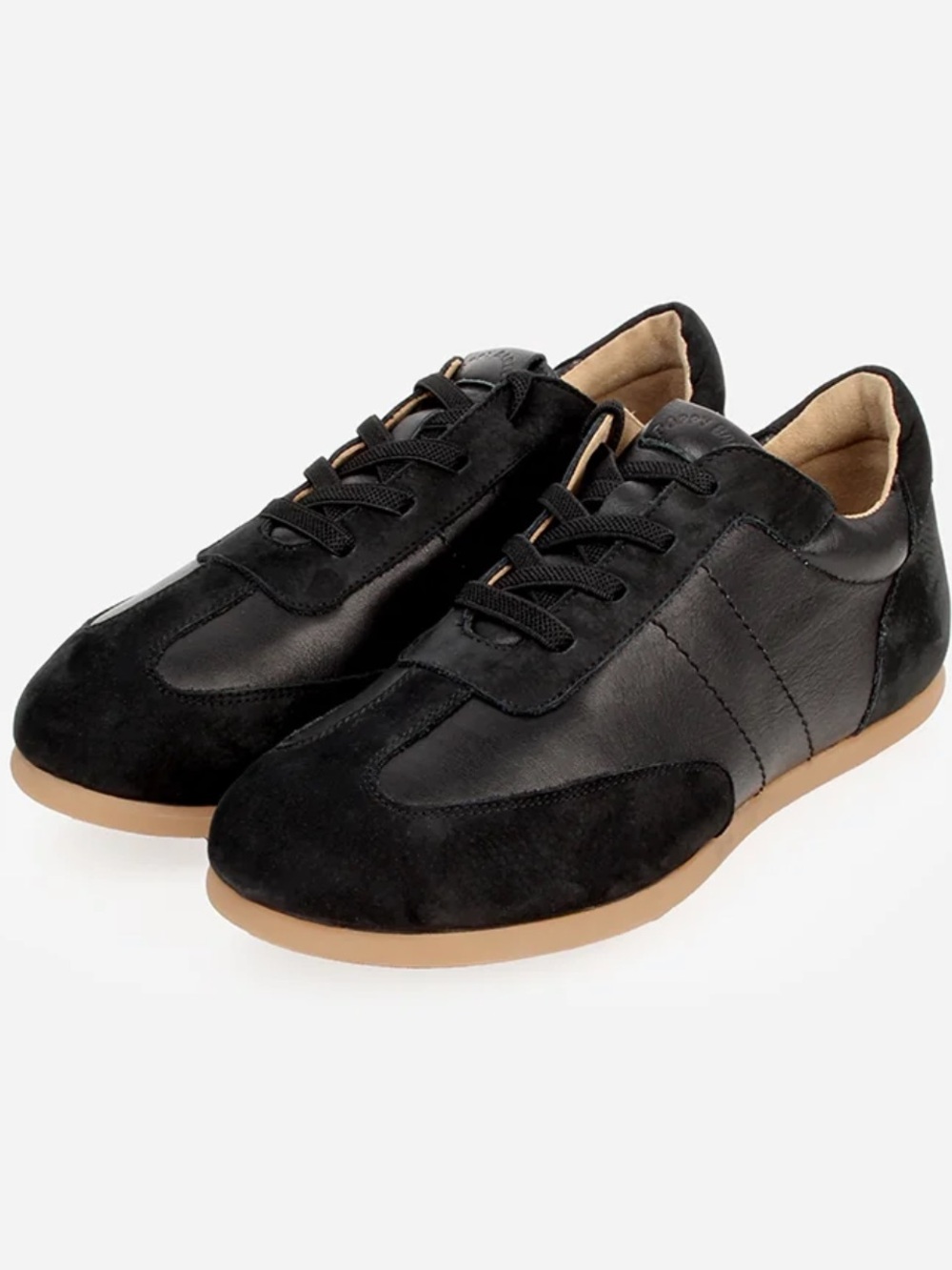 Poppy Barley Women's Black Suede & Leather Sneakers